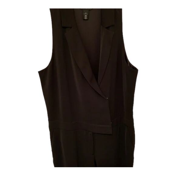 White House Black Market Tuxedo Sleeveless Jumpsuit Tuxedo Double breasted Sz 6 - Picture 15 of 16